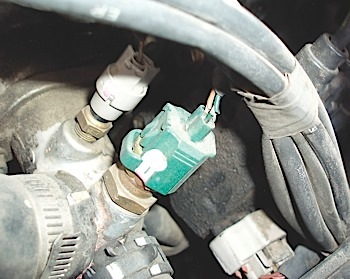 photo 1: the ect (green connector) appeared to be a frequent culprit in many stalling complaints.