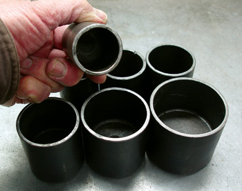 photo 4: undercar tool suppliers can supply a number of different tools for installing rubber bushings. this set has installed many control arm and leaf spring bushings over the years.